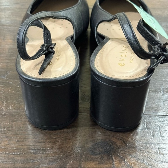 Easy Spirit Evolve Evrita Black Leather Heels Size 9 Women - Picture 6 of 12